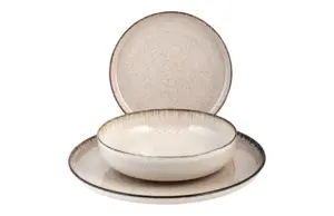 VAJILLA 12 PZ PORCELANA PEARL