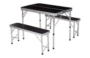 MESA CAMPING PLEGAB + 2 BANCOS