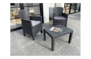 SILLON RATAN RESINA 2 U + MESI