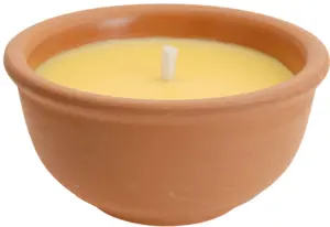 VELA CITRONELA BOL TERRACOTA Ø