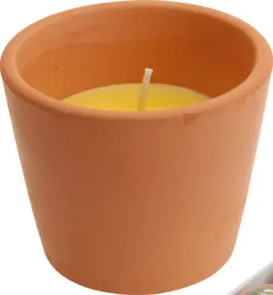 VELA CITRONELA BOL TERRACOTA Ø