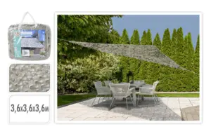 TOLDO VELA TRIANGULAR 3.6X3.6X