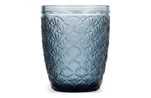 VASO GRABADO RUSTICO 24 CL AZU