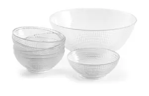 ENSALADERA CRISTAL + 6 BOLS SE