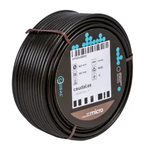 MICROTUBO FLEXIBLE NEGRO PARA