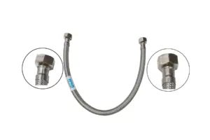 CONEX. FLEX. ACERO INOX H-H 3/