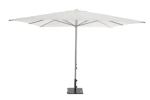 PARASOL ALUM. BLCO 3 X 3 48 MM