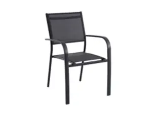 SILLON ALUM. TEXTILENE 4X4 NEG