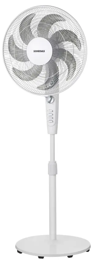 VENTILADOR PIE 50W 40CM BLANCO