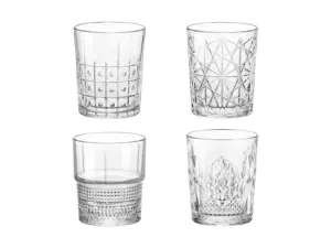 VASOS TALLADOS BARTENDER SET 4