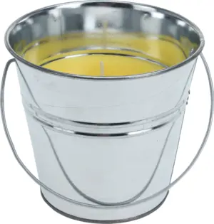 VELA CITRONELLA CUBO METAL 65X