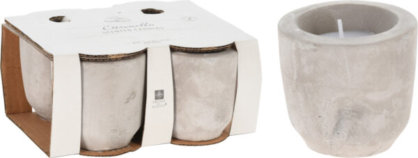 VELAS CITRONELA MAC.CEMENTO 4U