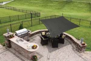 TOLDO VELA CUADRADO 3X3 GRIS