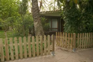 VALLA CLASICA MADERA RAYADA 80