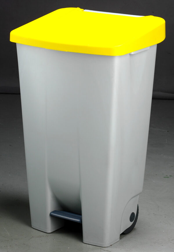 CONTENEDOR 80 L TAPA AMARILLA