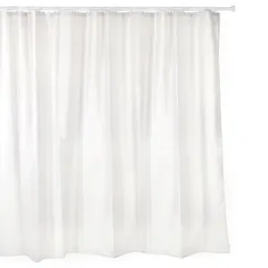 CORTINA BAÑO POLI BLANCO 200X2
