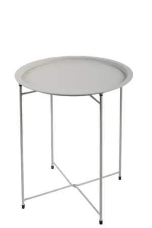 MESA AUXILIAR ACERO Ø 46 CM CR