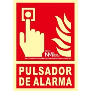 SEÑAL PULSADOR DE ALARMA 1MM 2