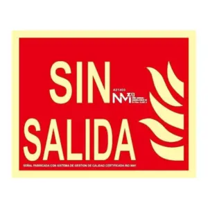 SEÑAL SIN SALIDA PVC 1MM 320X1