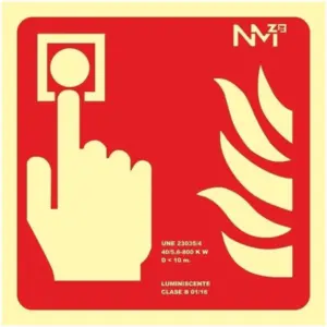 SEÑAL PULSADOR PVC 1MM 210X210