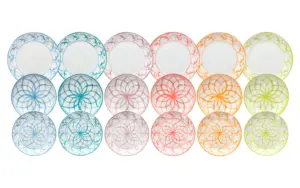 VAJILLA PORCEL.DECOR. 18 PZS L