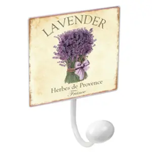 PERCHA PARED PORC. LAVANDA 1 P