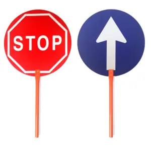 PALETA SEÑAL CON MANGO STOP-PA