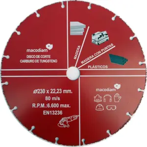 DISCO CORTE 230MM MACKSUPER230