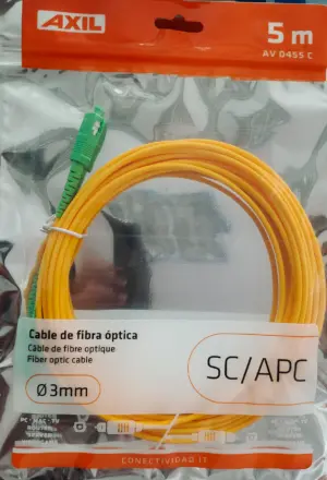 CABLE FIBRA OPTICA CONECTOR SC