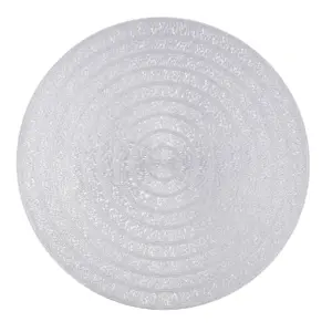 MANTEL METALIZ 38CM PLATA 5427