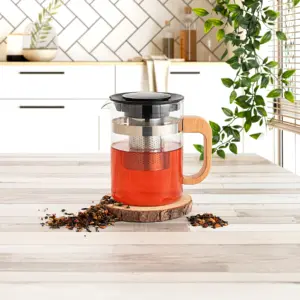 TETERA VIDRIO INOX 0,8L 542704