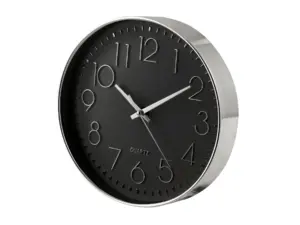 RELOJ PARED REDONDO 30 CM NEGR