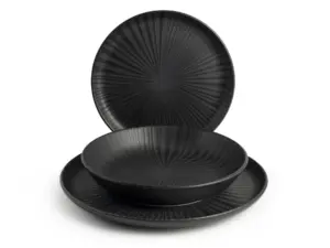 VAJILLA 18 PZ STW VENERE NEGRA