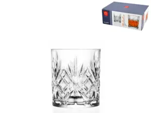 VASO VIDRIO TALLADO MELODIA 31