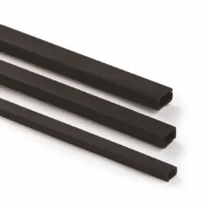 MINICANALETA ADHESIVA NEGRO 10