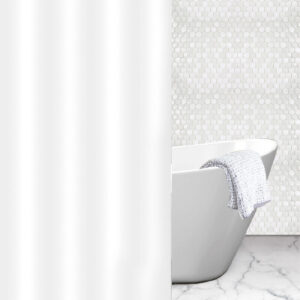 CORTINA BAÑO NIEVE 200X180CM