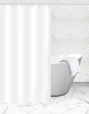 CORTINA BAÑO NIEVE 200X180CM