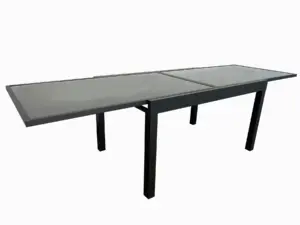 MESA RECTANG EXT ALUM CRISTAL