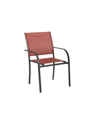 SILLON ACERO TEXTILENE GRANATE