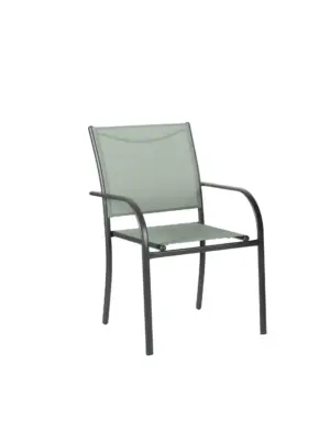 SILLON ACERO TEXTILENE VERDE