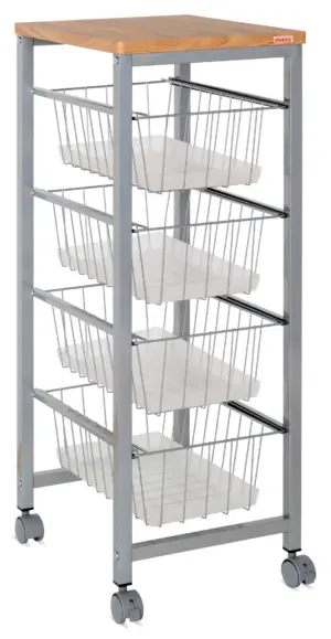 VERDULERO 4 CESTAS SOBRE MADER