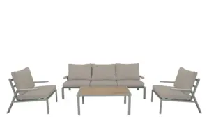 CONJUNTO CAFE ACERO SAND