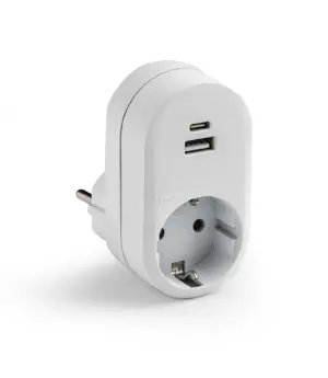 ADAPTADOR FRONT 1T 2UB BLANCO