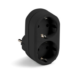 ADAPTADOR FRONT 2T NEGRO 16A 2