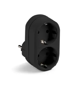 ADAPTADOR FRONT 2T NEGRO 16A 2