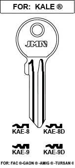 LLAVE ACERO C KAE-8D