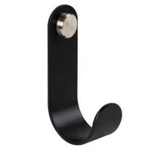 GANCHO BOTON INOX NEGRO