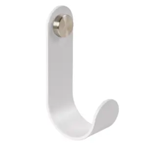 GANCHO BOTON INOX BLANCO