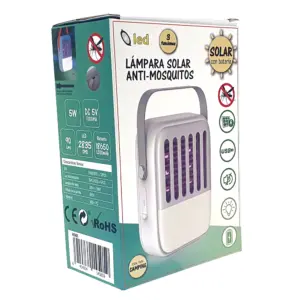 LAMPARA SOLAR LED ANTIMOSQUITO