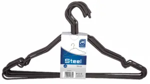 PERCHA ALAMBRE MARRON 6 UDS 39